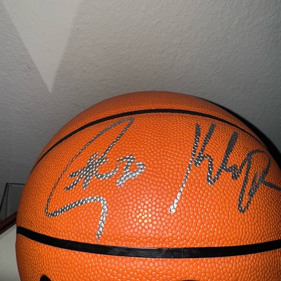 Golden State Stephen Curry & Klay Thompson Signed Basketball 2/30 made case/coa - Picture 16 of 16